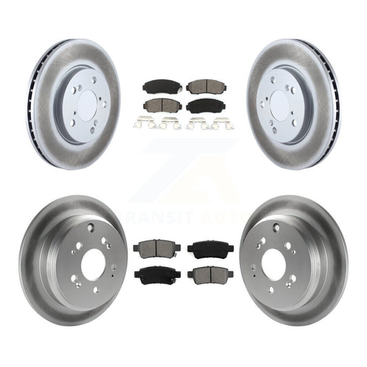 [Avant + Arrière] Kit de disque (revêtu) et plaquette (semi-métallique) de frein pour 2005-2010 Honda Odyssey KGS-100868