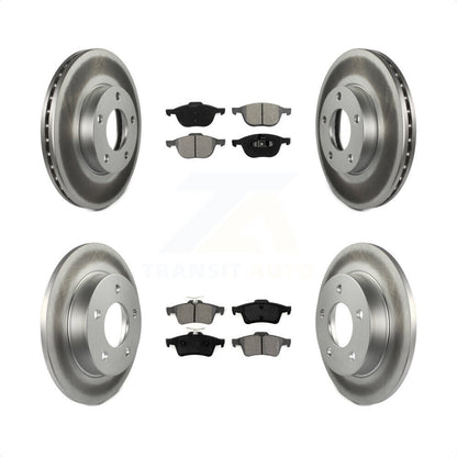 [Avant + Arrière] Kit de disque (revêtu) et plaquette (semi-métallique) de frein pour Mazda 3 Sport KGS-100869 par Transit Auto