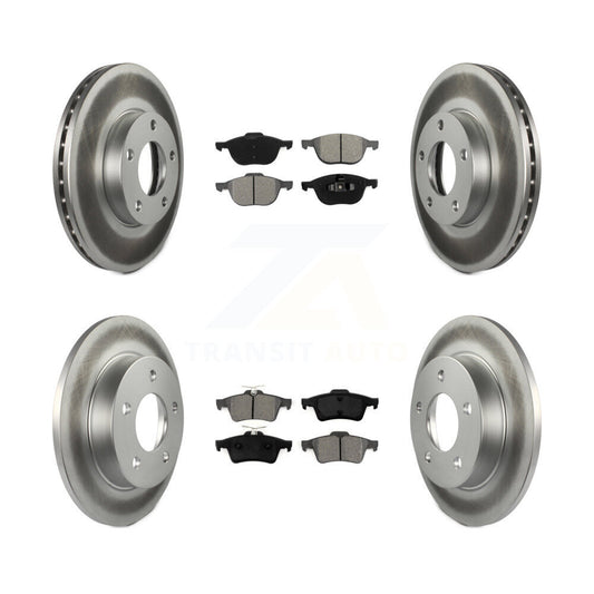 [Avant + Arrière] Kit de disque (revêtu) et plaquette (semi-métallique) de frein pour Mazda 3 Sport KGS-100869