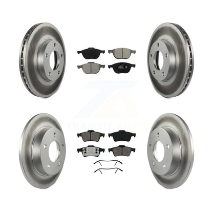 [Avant + Arrière] Kit de disque (revêtu) et plaquette (semi-métallique) de frein pour 2004-2005 Mazda 3 2.0L KGS-100870