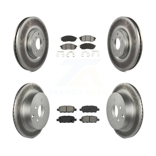 [Avant + Arrière] Kit de disque (revêtu) et plaquette (semi-métallique) de frein pour Nissan Murano INFINITI M37 QX70 Q70 Q70L M56 M35h KGS-100872