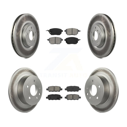 [Avant + Arrière] Kit de disque (revêtu) et plaquette (semi-métallique) de frein pour Nissan Altima Maxima KGS-100875