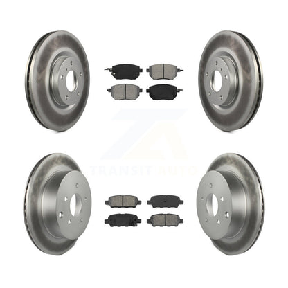 [Avant + Arrière] Kit de disque (revêtu) et plaquette (semi-métallique) de frein pour Nissan Murano KGS-100876