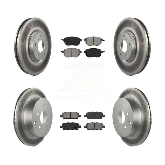 [Avant + Arrière] Kit de disque (revêtu) et plaquette (semi-métallique) de frein pour Nissan Murano KGS-100876