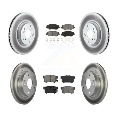 [Avant + Arrière] Kit de disque (revêtu) et plaquette (semi-métallique) de frein pour Honda Civic Acura ILX KGS-100879