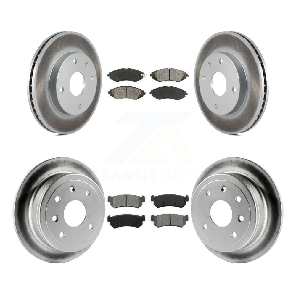 [Avant + Arrière] Kit de disque (revêtu) et plaquette (semi-métallique) de frein pour Suzuki Forenza Reno Chevrolet Optra KGS-100883