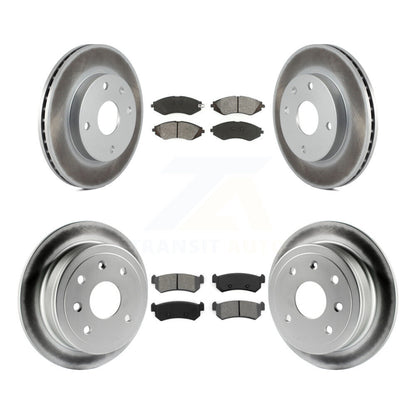 [Avant + Arrière] Kit de disque (revêtu) et plaquette (semi-métallique) de frein pour Suzuki Forenza Reno Chevrolet Optra KGS-100883