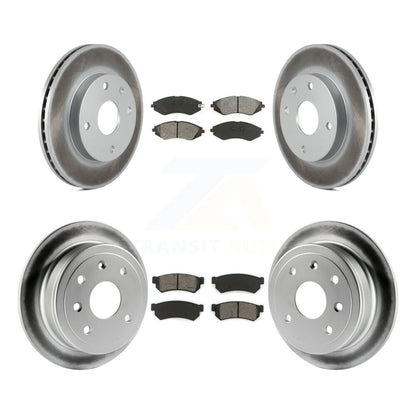 [Avant + Arrière] Kit de disque (revêtu) et plaquette (semi-métallique) de frein pour Suzuki Forenza Reno Chevrolet Optra KGS-100884