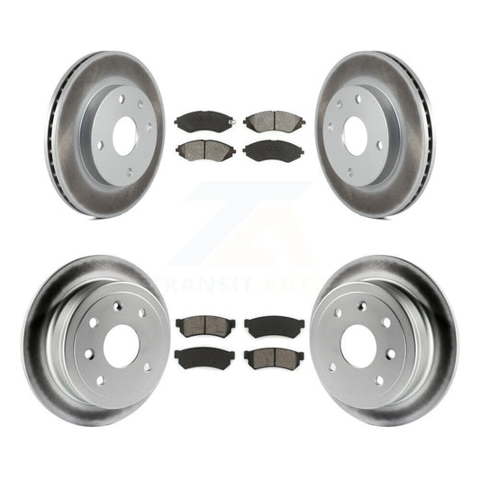 [Avant + Arrière] Kit de disque (revêtu) et plaquette (semi-métallique) de frein pour Suzuki Forenza Reno Chevrolet Optra KGS-100884