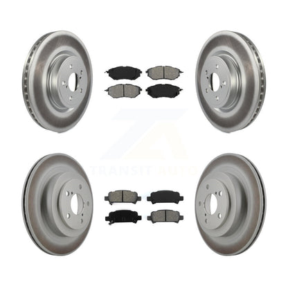 [Avant + Arrière] Kit de disque (revêtu) et plaquette (semi-métallique) de frein pour Subaru Legacy KGS-100890