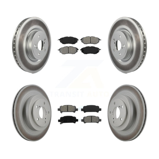[Avant + Arrière] Kit de disque (revêtu) et plaquette (semi-métallique) de frein pour Subaru Legacy KGS-100890