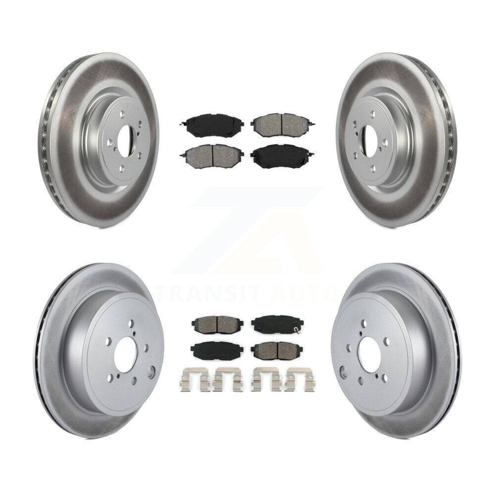[Avant + Arrière] Kit de disque (revêtu) et plaquette (semi-métallique) de frein pour Subaru Outback Legacy KGS-100891
