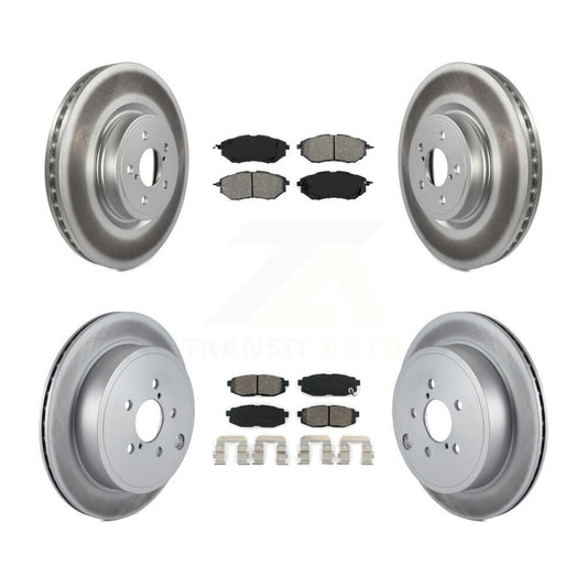 [Avant + Arrière] Kit de disque (revêtu) et plaquette (semi-métallique) de frein pour Subaru Outback Legacy KGS-100891
