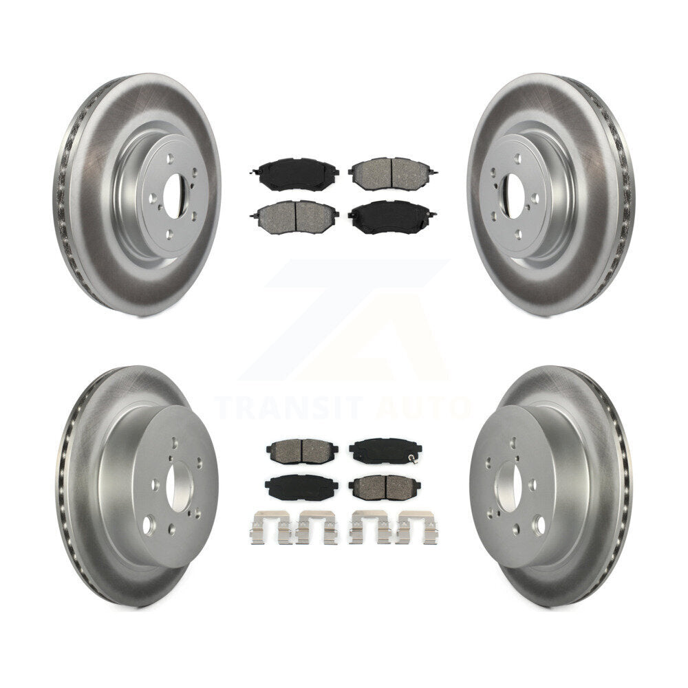 [Avant + Arrière] Kit de disque (revêtu) et plaquette (semi-métallique) de frein pour 2014-2018 Subaru Forester 2.0L KGS-100892
