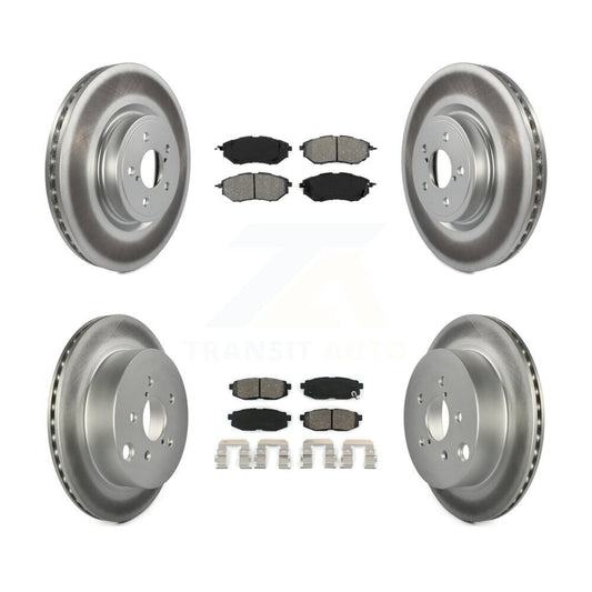[Avant + Arrière] Kit de disque (revêtu) et plaquette (semi-métallique) de frein pour 2014-2018 Subaru Forester 2.0L KGS-100892