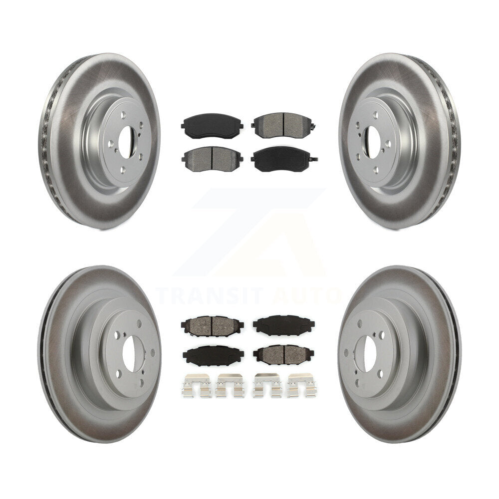 [Avant + Arrière] Kit de disque (revêtu) et plaquette (semi-métallique) de frein pour Subaru Legacy KGS-100893