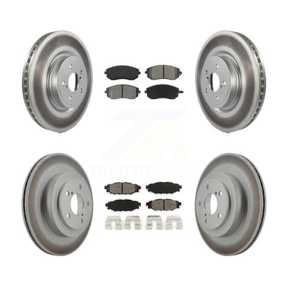 [Avant + Arrière] Kit de disque (revêtu) et plaquette (semi-métallique) de frein pour Subaru Legacy KGS-100893
