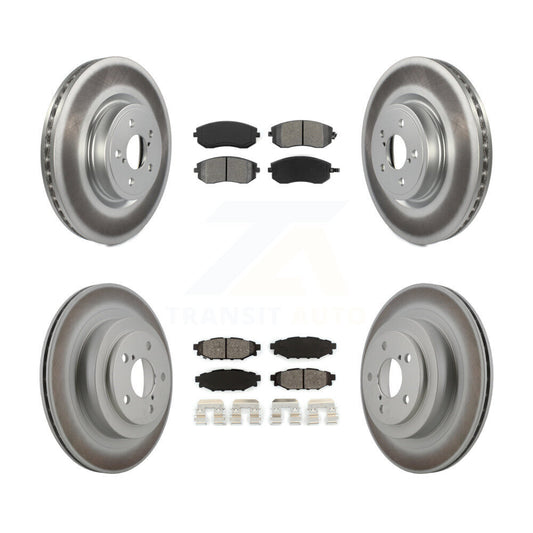 [Avant + Arrière] Kit de disque (revêtu) et plaquette (semi-métallique) de frein pour Subaru Legacy KGS-100893
