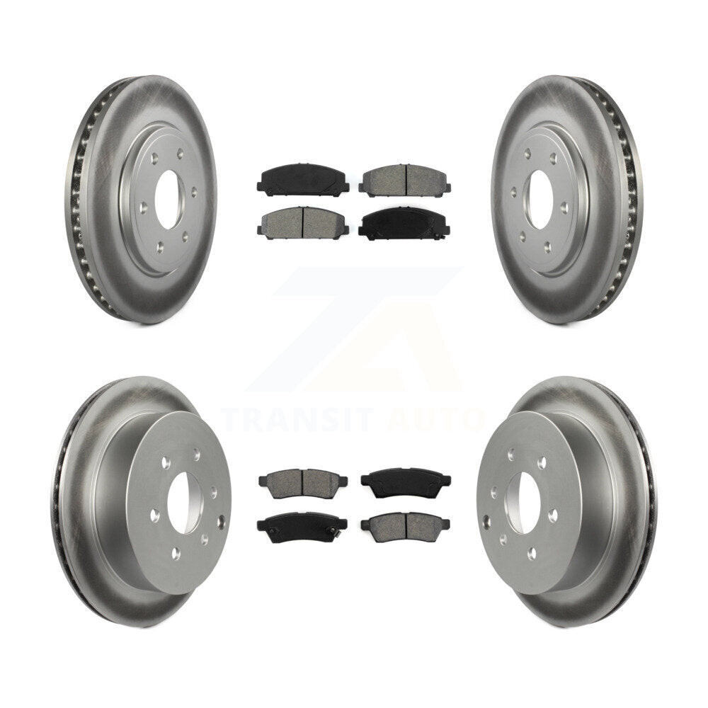 [Avant + Arrière] Kit de disque (revêtu) et plaquette (semi-métallique) de frein pour Suzuki Equator KGS-100895