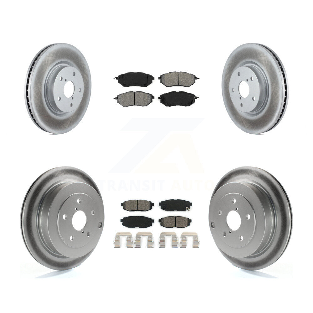 [Avant + Arrière] Kit de disque (revêtu) et plaquette (semi-métallique) de frein pour Subaru Tribeca B9 KGS-100900