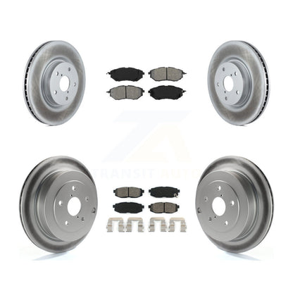 [Avant + Arrière] Kit de disque (revêtu) et plaquette (semi-métallique) de frein pour Subaru Tribeca B9 KGS-100900