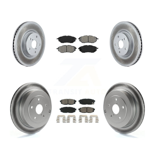 [Avant + Arrière] Kit de disque (revêtu) et plaquette (semi-métallique) de frein pour Subaru Tribeca B9 KGS-100900