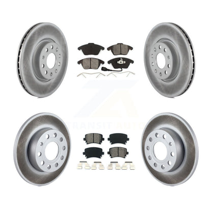 [Avant + Arrière] Kit de disque (revêtu) et plaquette (semi-métallique) de frein pour 2008 Audi A3 Quattro KGS-100901
