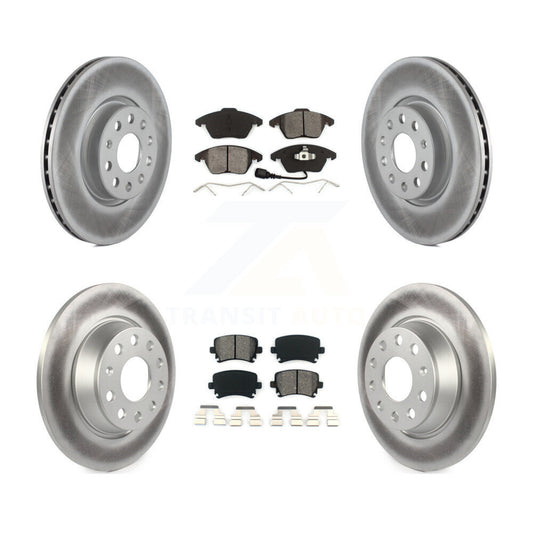 [Avant + Arrière] Kit de disque (revêtu) et plaquette (semi-métallique) de frein pour Volkswagen CC GTI Passat Audi A3 Quattro KGS-100903