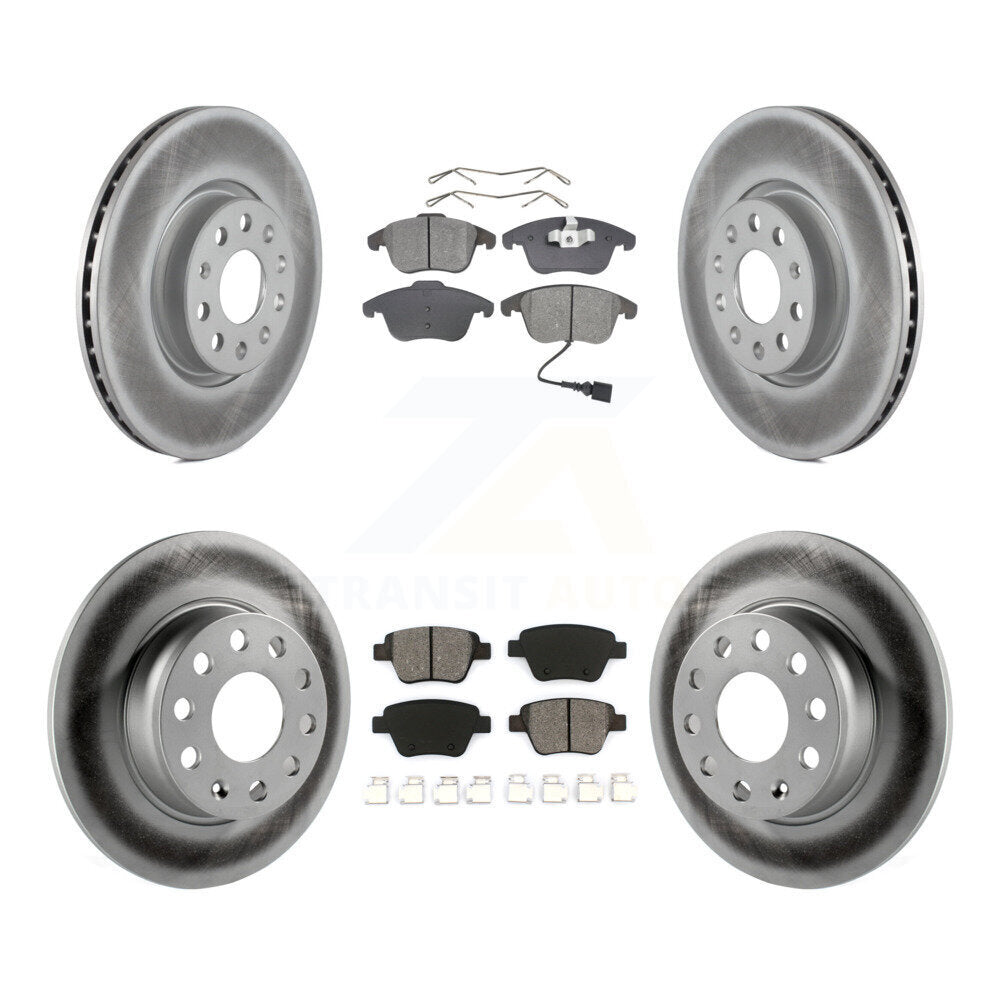 [Avant + Arrière] Kit de disque (revêtu) et plaquette (semi-métallique) de frein pour Volkswagen Passat KGS-100908