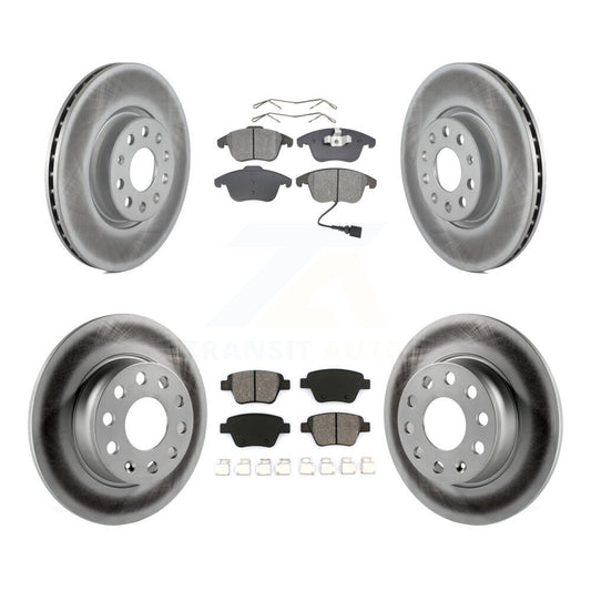 [Avant + Arrière] Kit de disque (revêtu) et plaquette (semi-métallique) de frein pour Volkswagen Passat KGS-100908