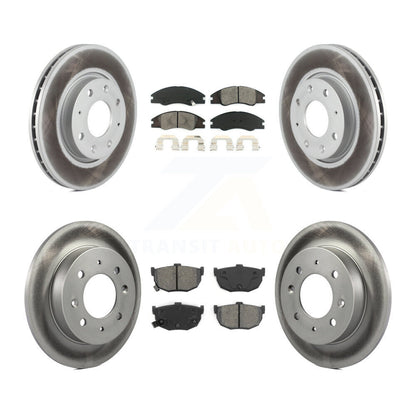 [Avant + Arrière] Kit de disque (revêtu) et plaquette (semi-métallique) de frein pour Kia Spectra Spectra5 KGS-100909