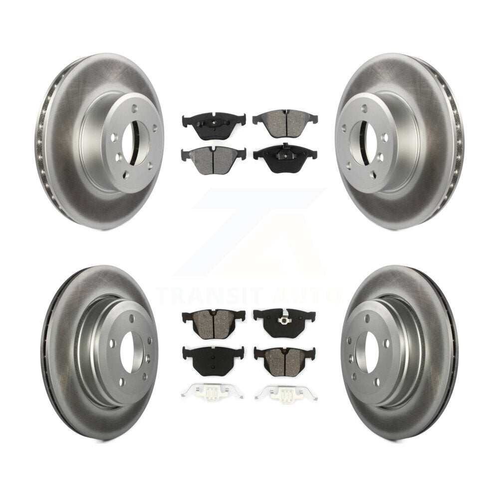 [Avant + Arrière] Kit de disque (revêtu) et plaquette (semi-métallique) de frein pour BMW 530i 525i 528i KGS-100911