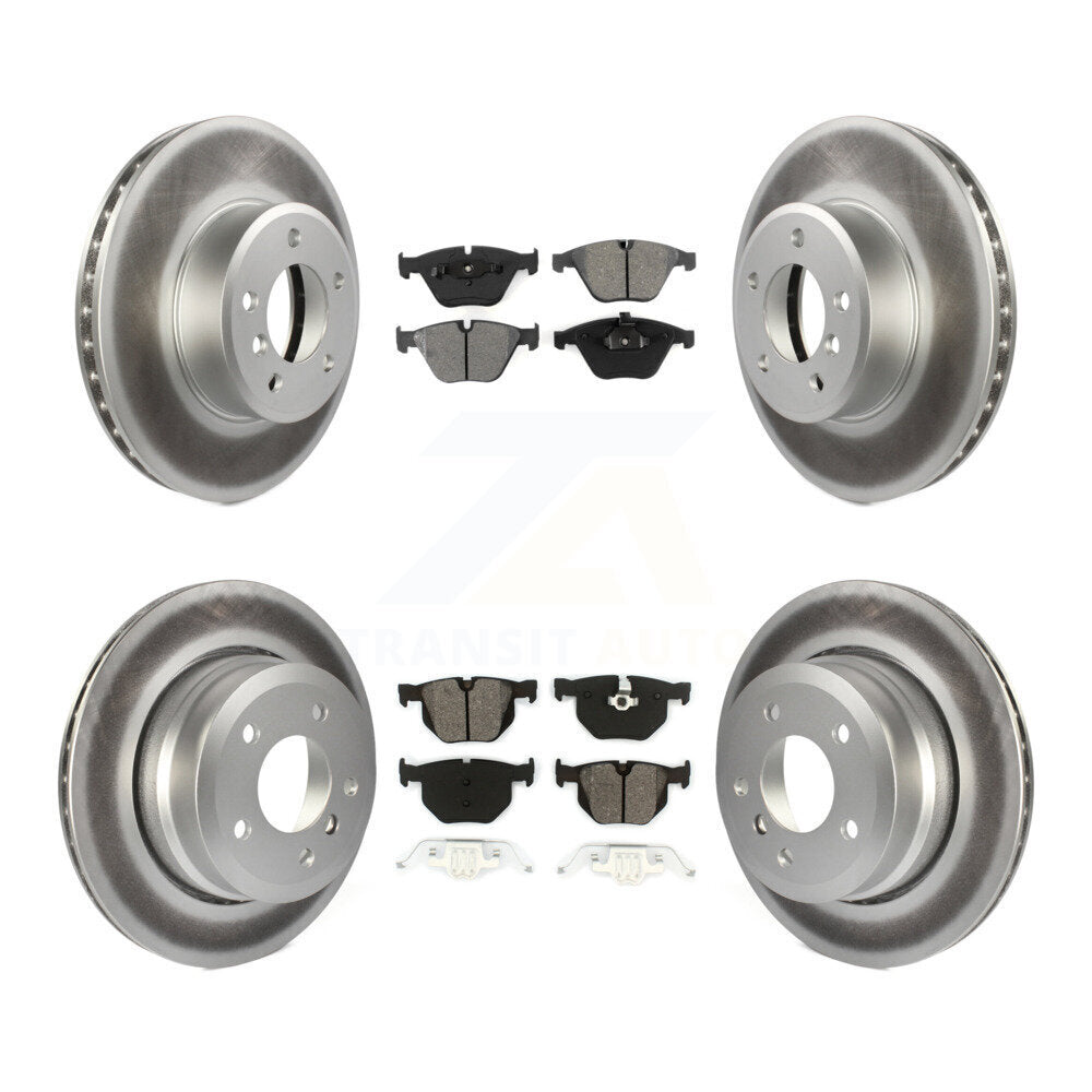 [Avant + Arrière] Kit de disque (revêtu) et plaquette (semi-métallique) de frein pour BMW 530xi 535xi 528i xDrive 535i 528xi 525xi KGS-100912