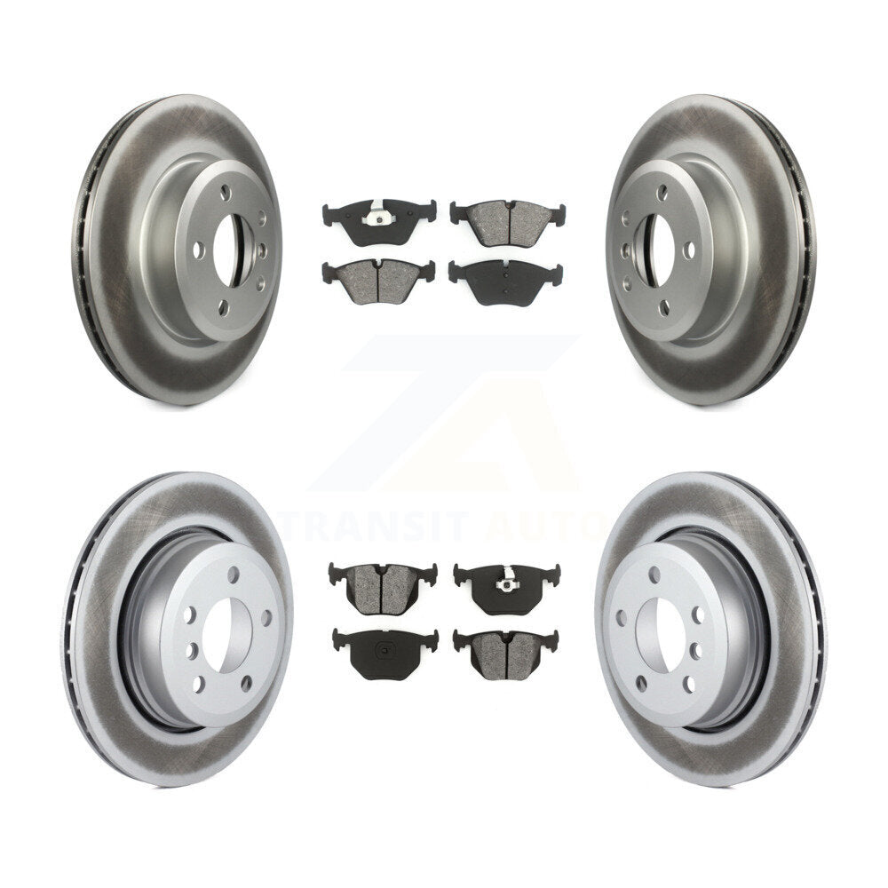 [Avant + Arrière] Kit de disque (revêtu) et plaquette (semi-métallique) de frein pour 2004-2010 BMW X3 KGS-100913