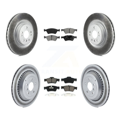 [Avant + Arrière] Kit de disque (revêtu) et plaquette (semi-métallique) de frein pour Mercedes-Benz ML350 GL450 GL550 GL350 ML550 GL320 KGS-100916
