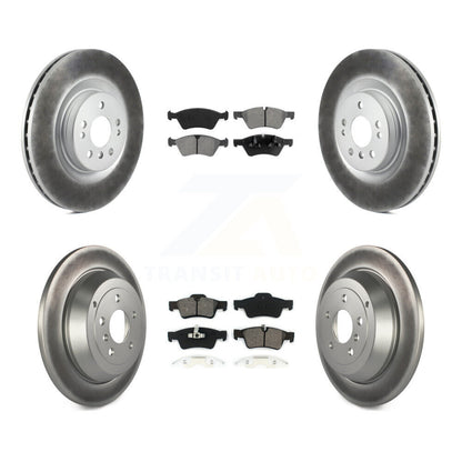 [Avant + Arrière] Kit de disque (revêtu) et plaquette (semi-métallique) de frein pour 2007-2009 Mercedes-Benz ML320 avec 350mm Diameter Rotor KGS-100917