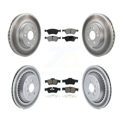[Avant + Arrière] Kit de disque (revêtu) et plaquette (semi-métallique) de frein pour Mercedes-Benz R350 ML500 R500 R320 avec Vented Rotor KGS-100918