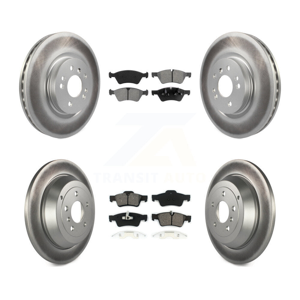 [Avant + Arrière] Kit de disque (revêtu) et plaquette (semi-métallique) de frein pour Mercedes-Benz ML350 R350 ML500 ML320 R500 R320 ML450 KGS-100919