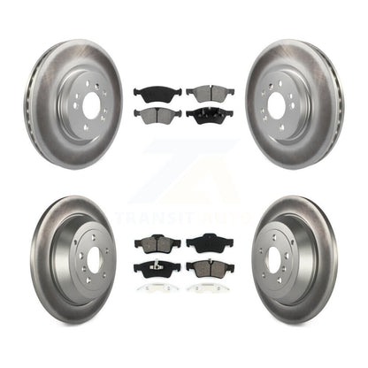 [Avant + Arrière] Kit de disque (revêtu) et plaquette (semi-métallique) de frein pour Mercedes-Benz ML350 R350 ML500 ML320 R500 R320 ML450 KGS-100919