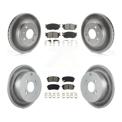 [Avant + Arrière] Kit de disque (revêtu) et plaquette (semi-métallique) de frein pour Hyundai Accent Kia Rio Rio5 KGS-100920