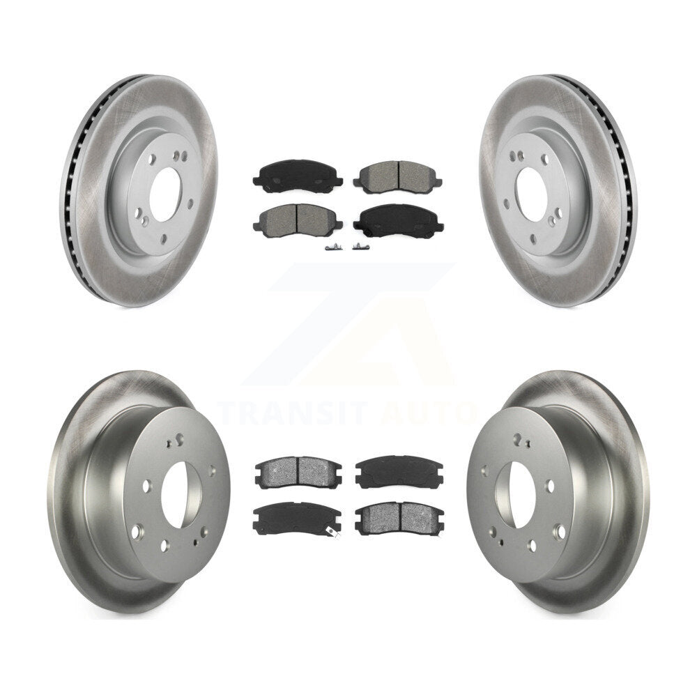 [Avant + Arrière] Kit de disque (revêtu) et plaquette (semi-métallique) de frein pour Mitsubishi Galant Eclipse KGS-100922
