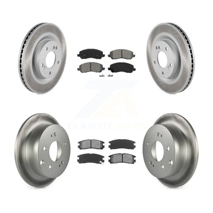 [Avant + Arrière] Kit de disque (revêtu) et plaquette (semi-métallique) de frein pour Mitsubishi Galant Eclipse KGS-100922