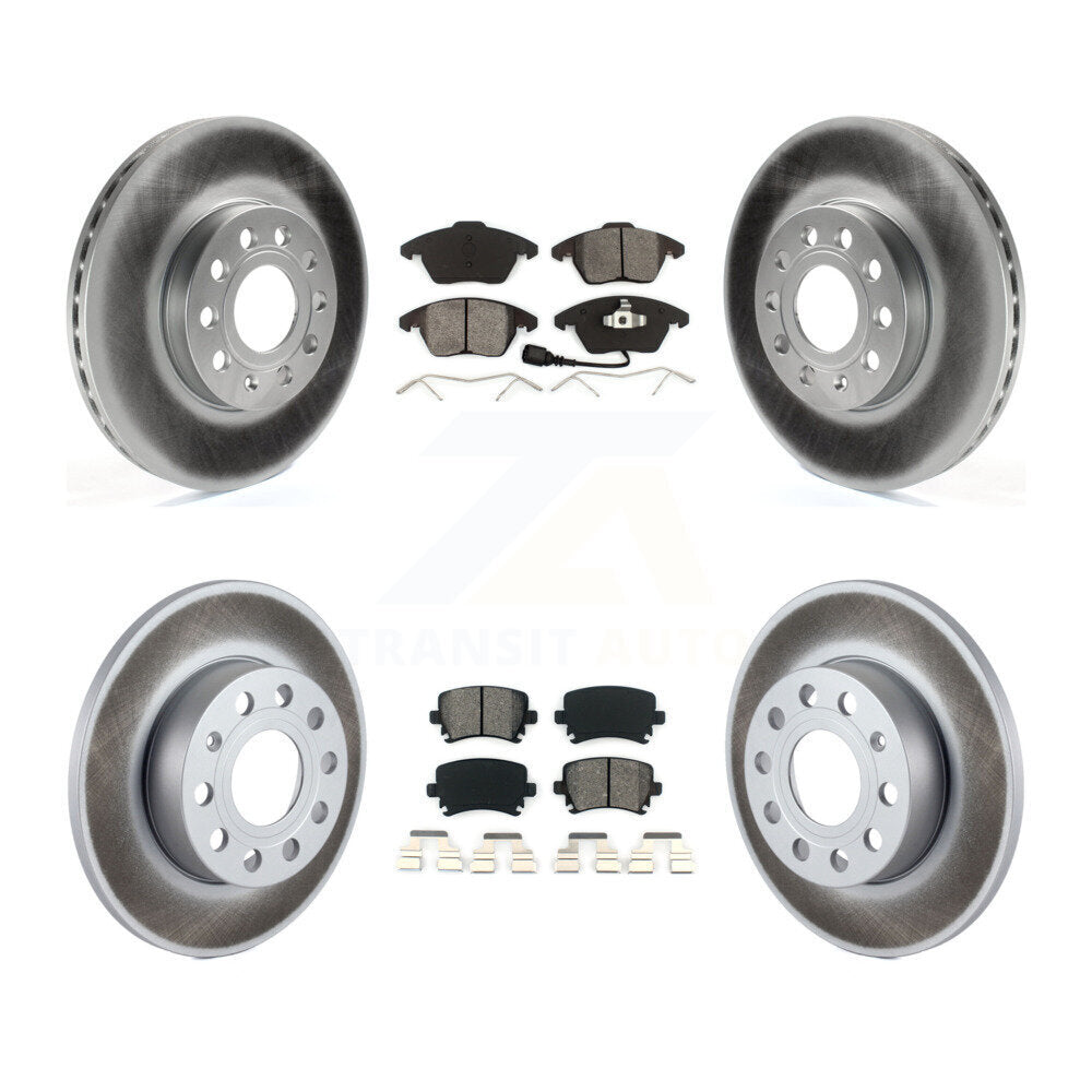 [Avant + Arrière] Kit de disque (revêtu) et plaquette (semi-métallique) de frein pour 2006-2009 Volkswagen Rabbit KGS-100924