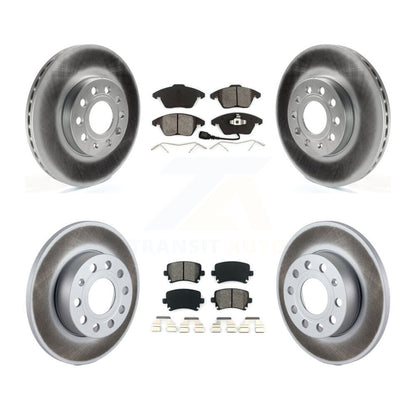 [Avant + Arrière] Kit de disque (revêtu) et plaquette (semi-métallique) de frein pour 2006-2009 Volkswagen Rabbit KGS-100924