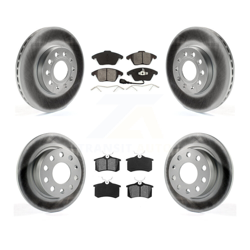 [Avant + Arrière] Kit de disque (revêtu) et plaquette (semi-métallique) de frein pour Volkswagen Jetta Beetle KGS-100927
