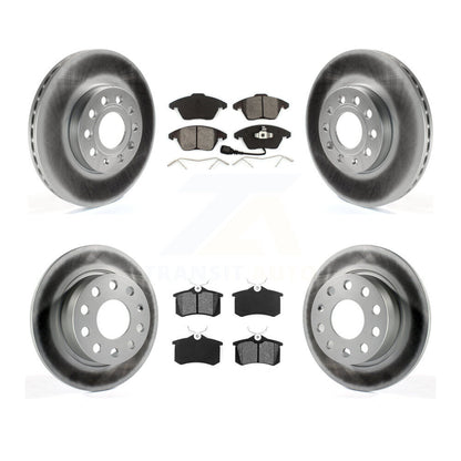 [Avant + Arrière] Kit de disque (revêtu) et plaquette (semi-métallique) de frein pour Volkswagen Jetta Beetle KGS-100927