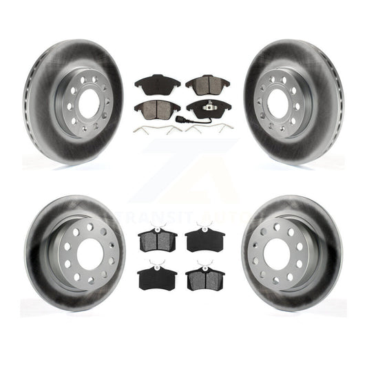 [Avant + Arrière] Kit de disque (revêtu) et plaquette (semi-métallique) de frein pour Volkswagen Jetta Beetle KGS-100927