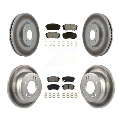 [Avant + Arrière] Kit de disque (revêtu) et plaquette (semi-métallique) de frein pour Kia Sportage Hyundai Tucson KGS-100929