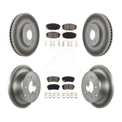 [Avant + Arrière] Kit de disque (revêtu) et plaquette (semi-métallique) de frein pour Kia Forte Koup Forte5 KGS-100930