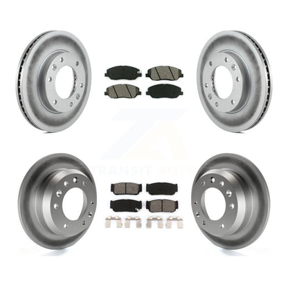 [Avant + Arrière] Kit de disque (revêtu) et plaquette (semi-métallique) de frein pour Kia Sedona Hyundai Entourage To 04/27/06 KGS-100939